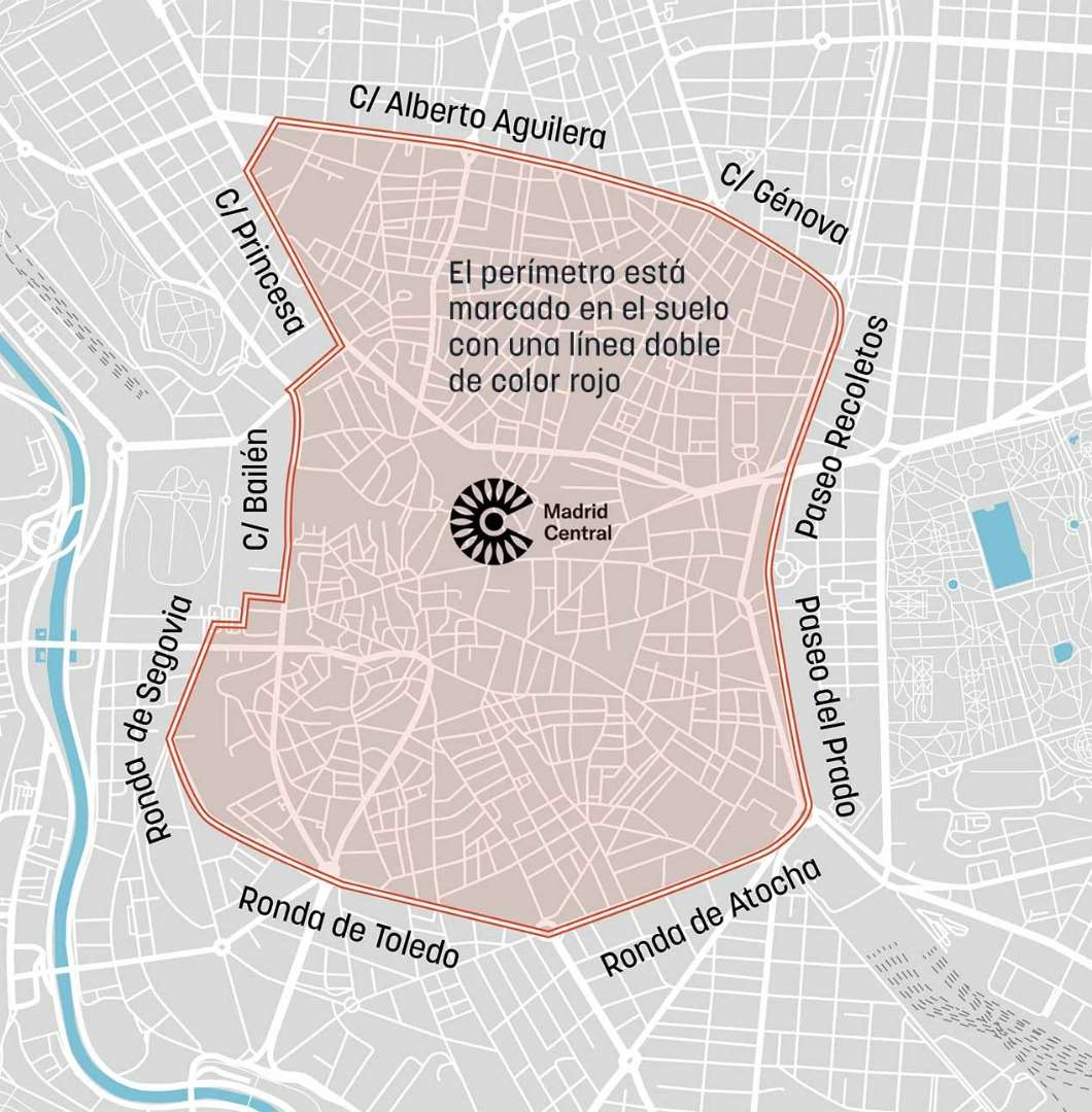 Madrid Central Mapa Gustavo Cuervo 3943